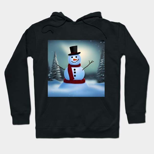 Christmas Snowman Hoodie by SmartPufferFish